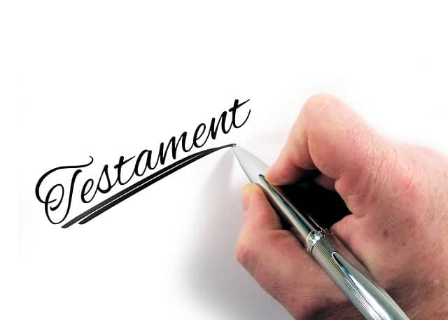 rédiger son testament