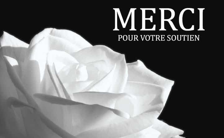 remerciement deces