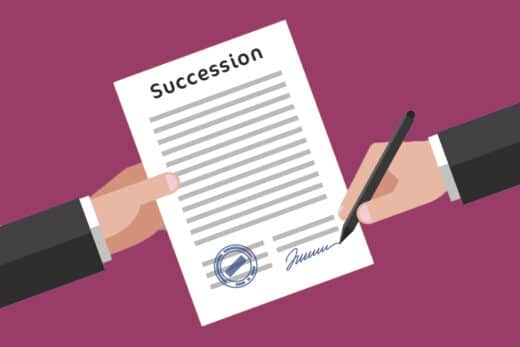 illustration papiers succession