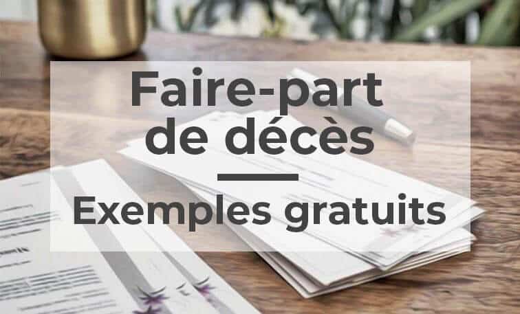 Faire Part Deces Illustration