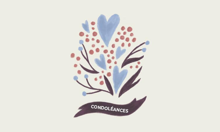 Illustration Condoleances